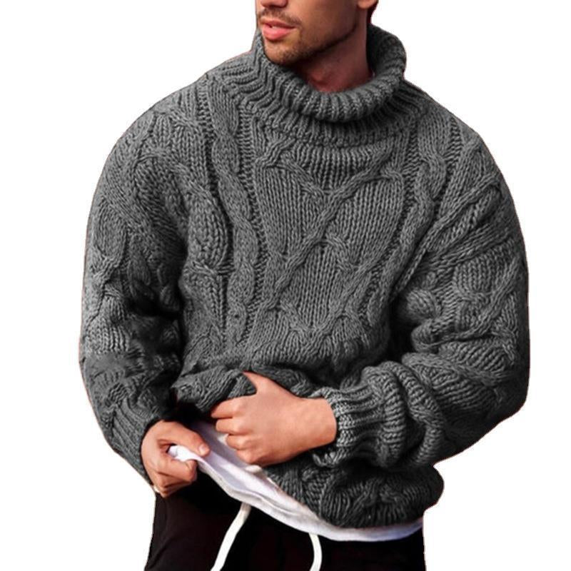 Men's Twisted Turtleneck Men's Sweater