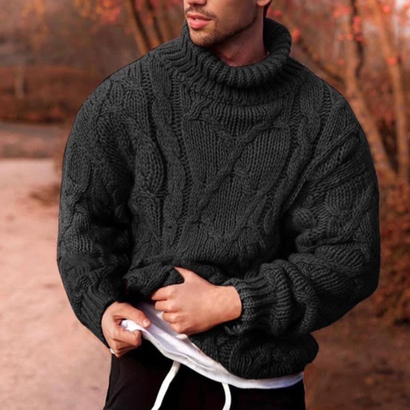 Men's Twisted Turtleneck Men's Sweater