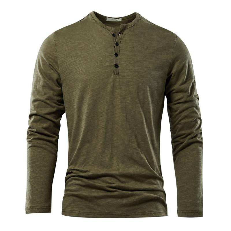 Men's Bamboo Cotton Bottoming Long-sleeved T-shirt