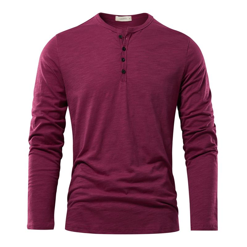 Men's Bamboo Cotton Bottoming Long-sleeved T-shirt