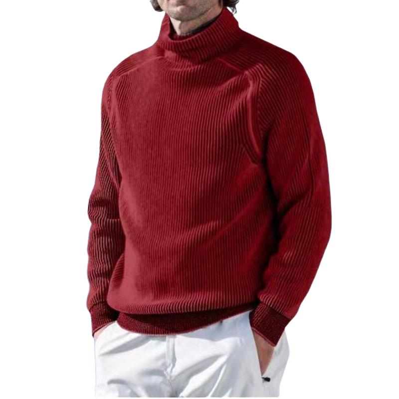 Men's Loose Turtleneck Pullover Warm Bottoming Sweater