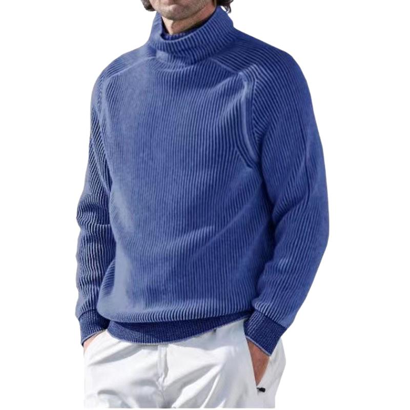 Men's Loose Turtleneck Pullover Warm Bottoming Swe...