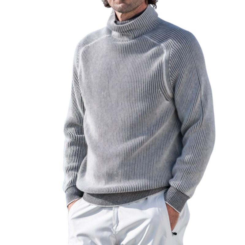 Men's Loose Turtleneck Pullover Warm Bottoming Sweater